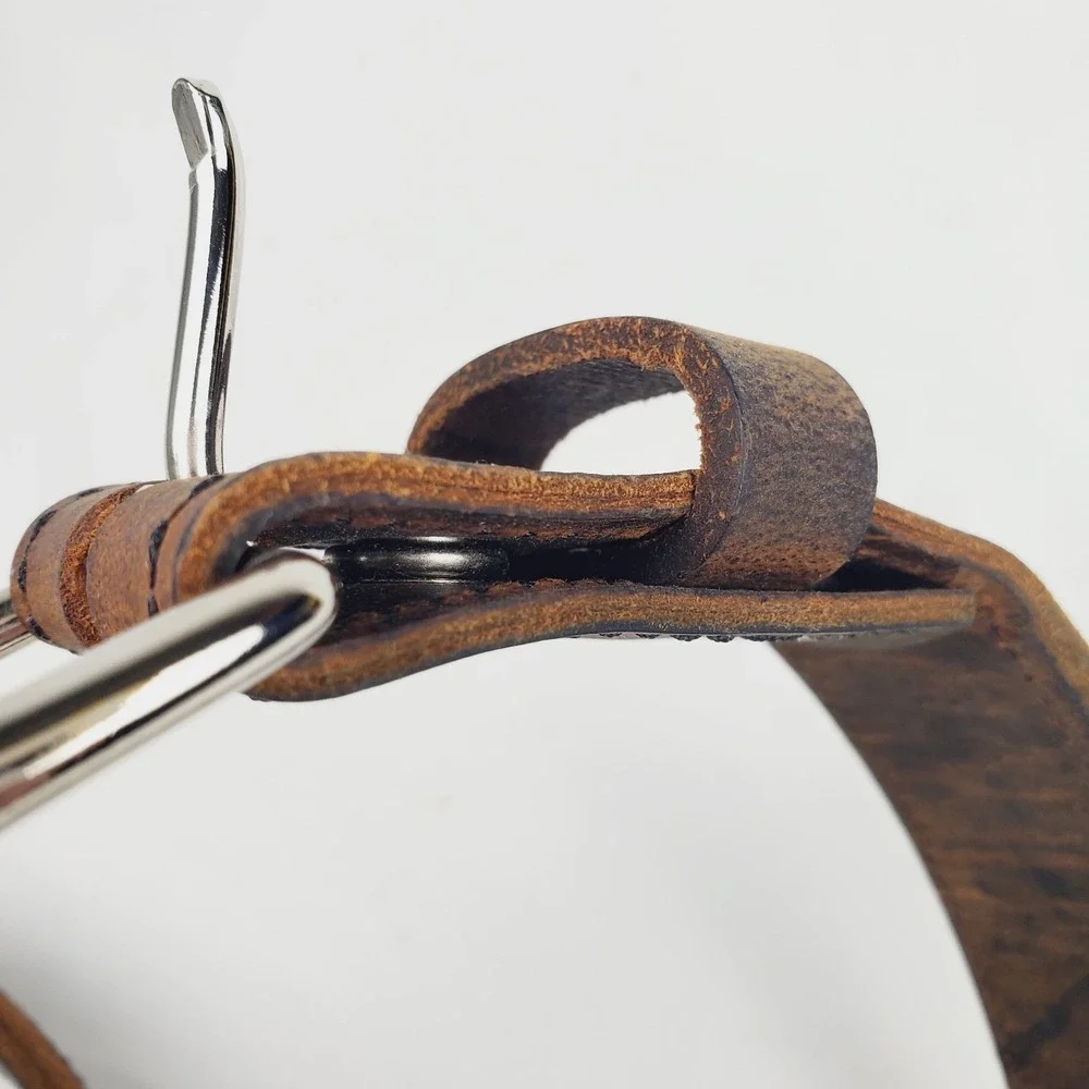 Versacarry Rancher Carry Belt Sz 46 Brown 2 Ply Buffalo Leather Heavy Duty Work